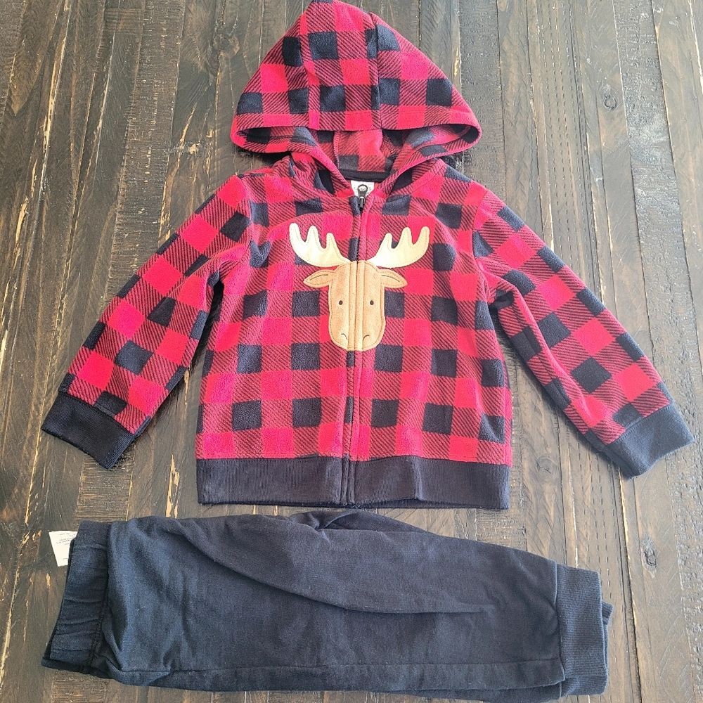 Carter's Moose Outfit Set Boys Size 18M